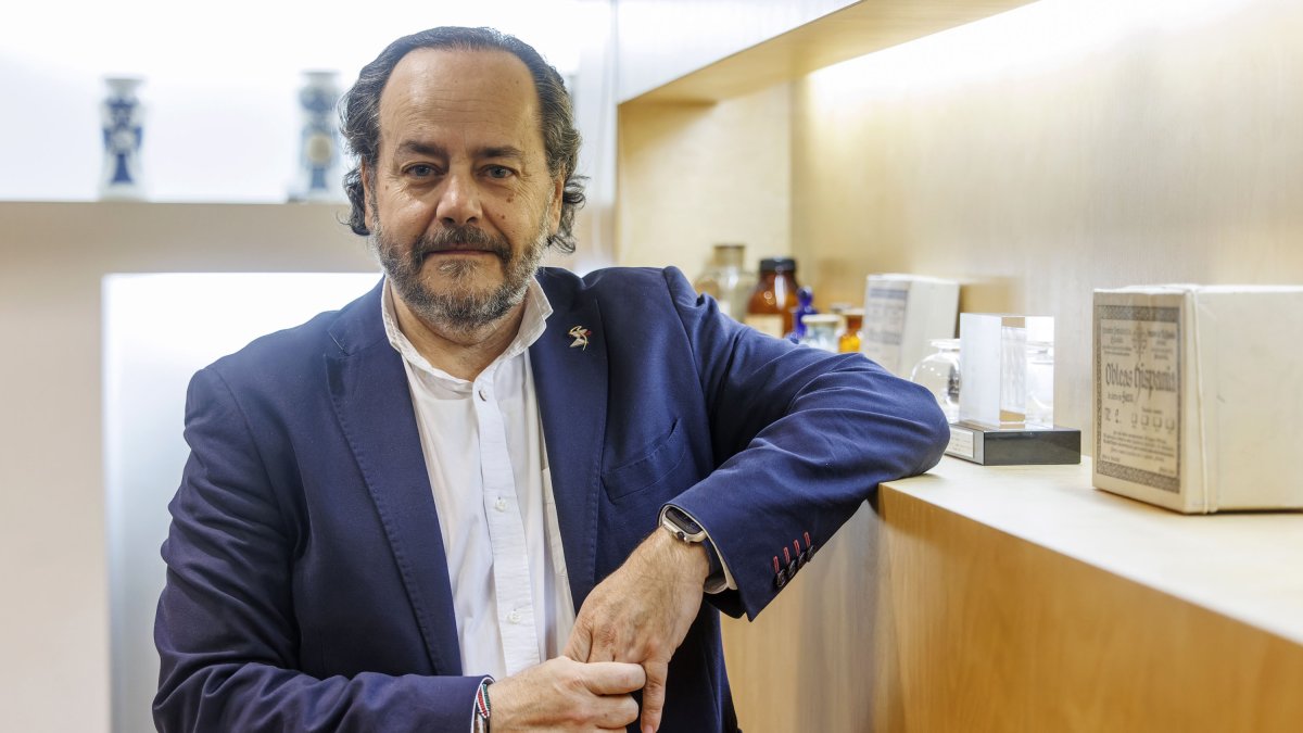 Rodrigo Moral, presidente del Colegio de Farmacéuticos de Burgos.
