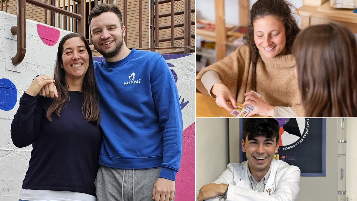 Beatriz Ansótegui, Rodrigo Castro, Ibone Valerdi y Rubén Sáenz, candidatos a Mejor Docente de España 2024.