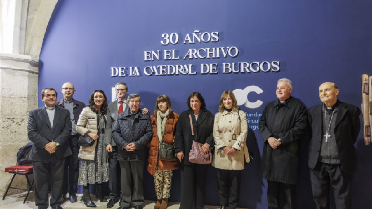 Inauguración de la exposición de los ‘30 años en el Archivo de la Catedral de Burgos’.