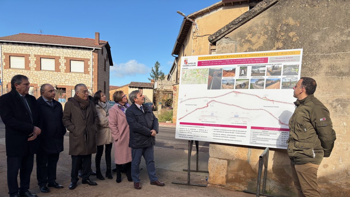 Presentación del proyecto de mejora de carretera BU-921.