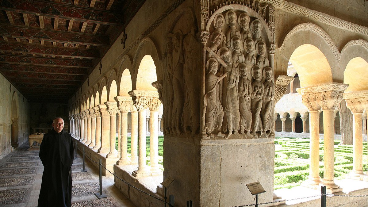 El claustro de Santo Domingo de Silos, unas de las joyas del románico español.