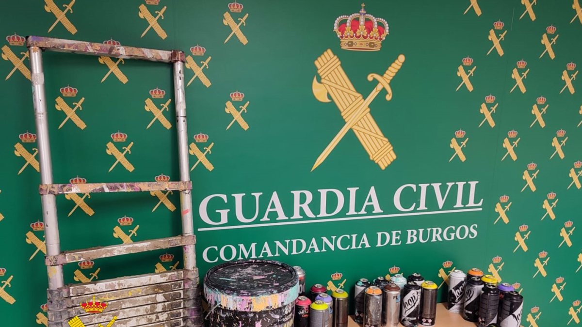 Imagen del material incautado.