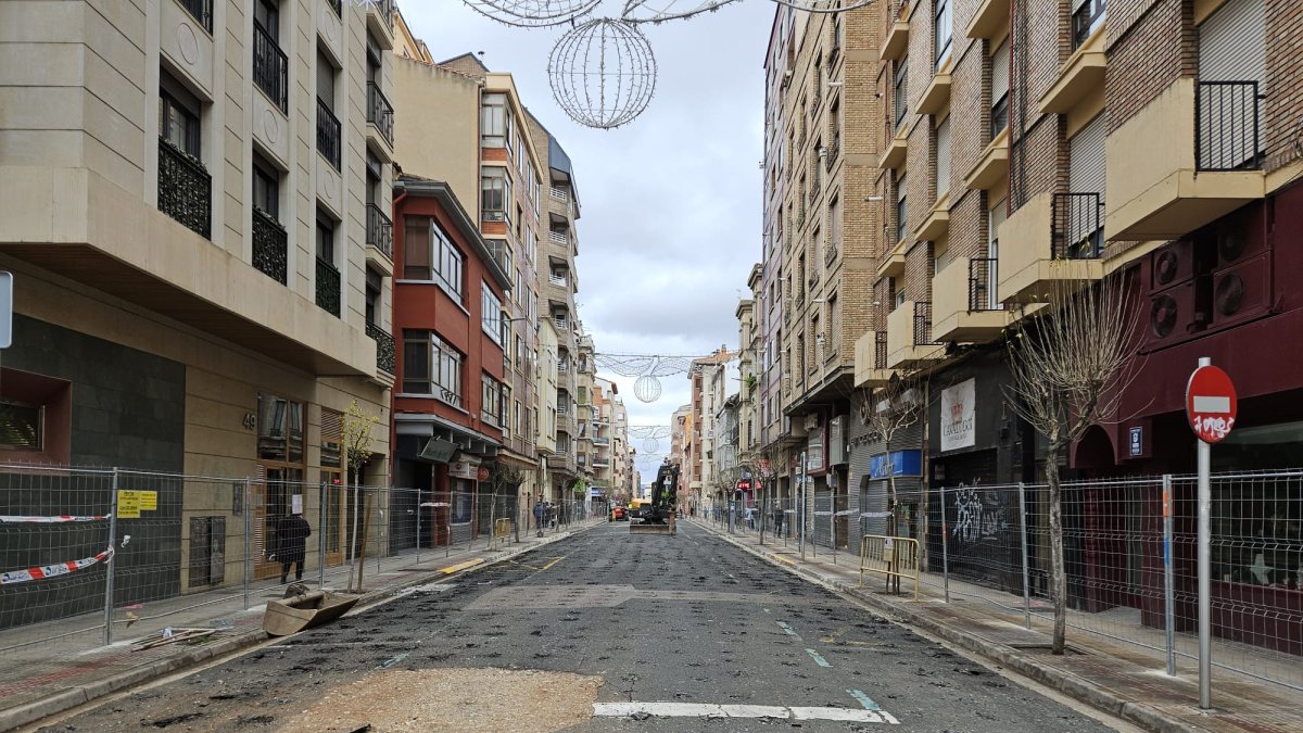 Obras en la calle Ramón y Cajal.