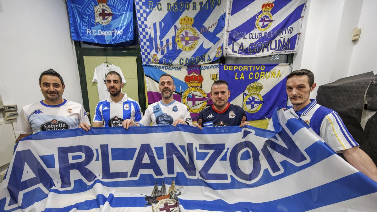 Raúl Casas, Héctor Redondo, Iván Méndez, Carlos Sánchez y David Fernández, miembros de la Junta Directiva de Deportivistas del Arlanzón.