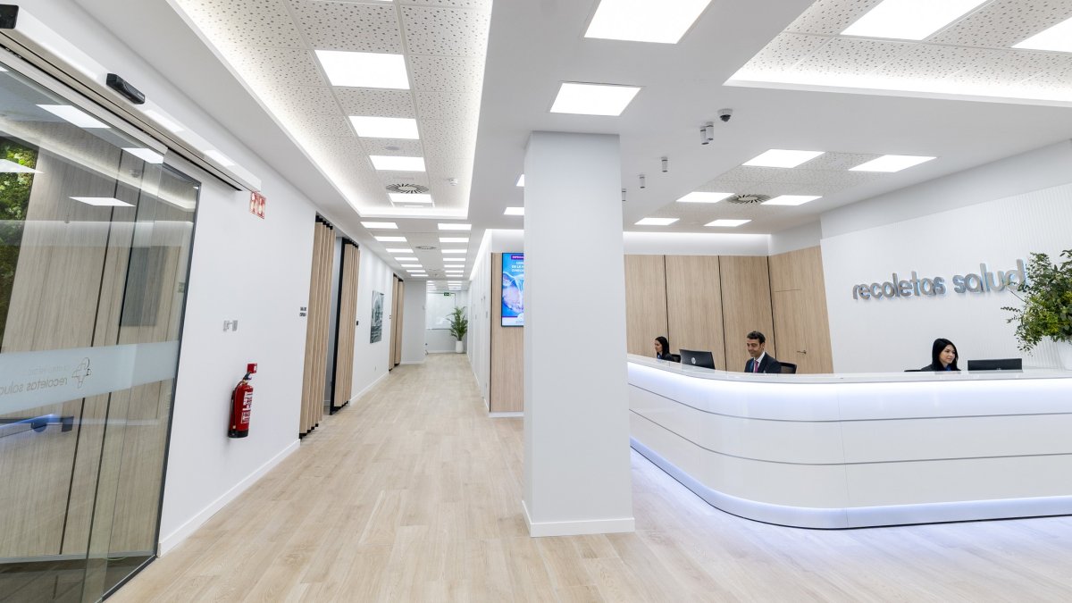 Instalaciones en Virgen del Manzano, uno de los centros de Recoletas Salud en Burgos.