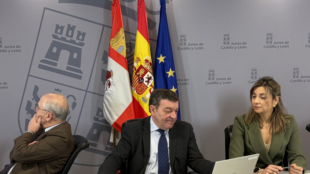 El consejero de la Presidencia, Luis Miguel González Gago, en la presentación del Portal de Acción Exterior de la Junta de CyL.