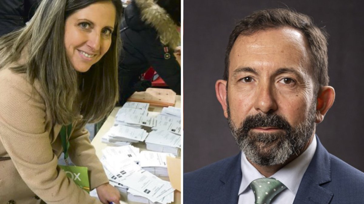 A la izquierda, Ana Rosa Hernando, y a la derecha Javier Teira.