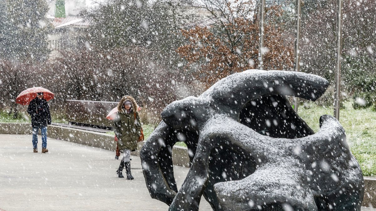 Imagen de la última nevada en Burgos.