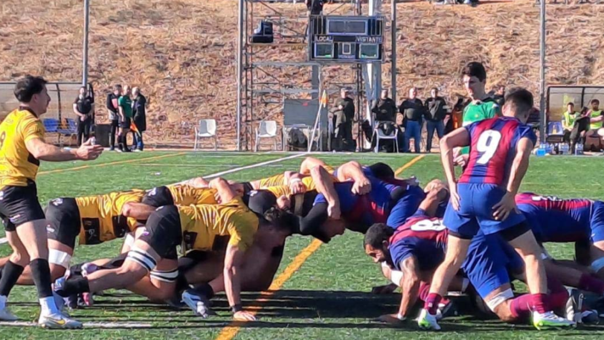 Imagen del partido entre el Barça y el Recoletas Burgos Caja Rural disputado en La Teixonera en diciembre de 2023