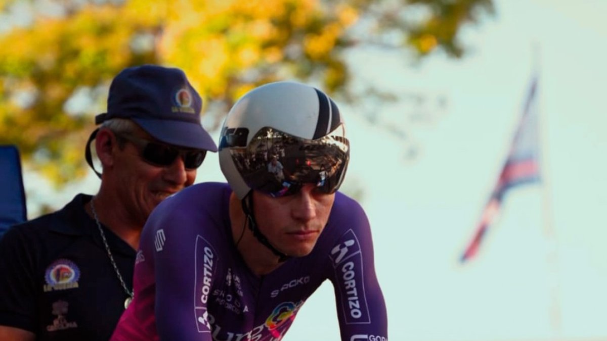 Eric Fagúndez, en la rampa de salida en Paysandú.