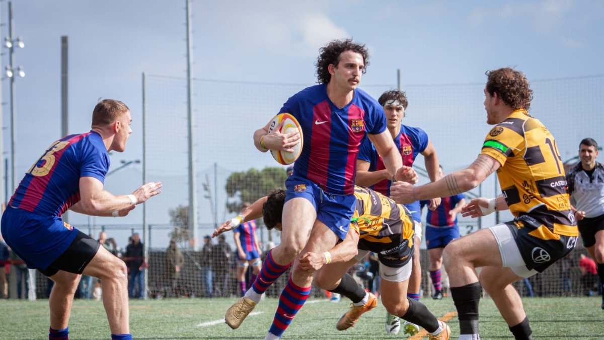 Imagen del partido entre el Barça y el Recoletas Burgos Caja Rural.