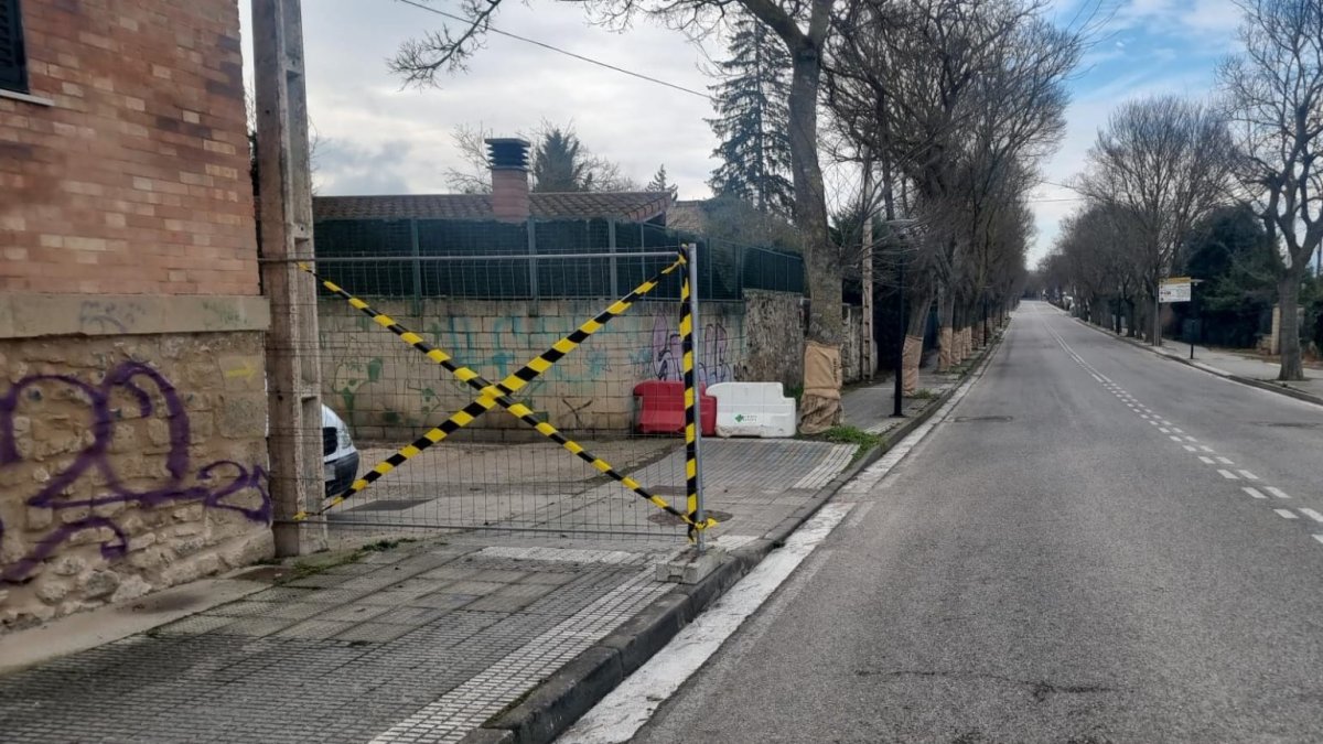 Imagen del tramo de la carretera de Orón en el que se va a actuar.