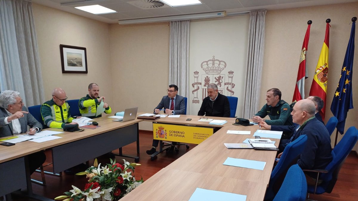 Imagen de la reunión de la Comisión Provincial de Tráfico.