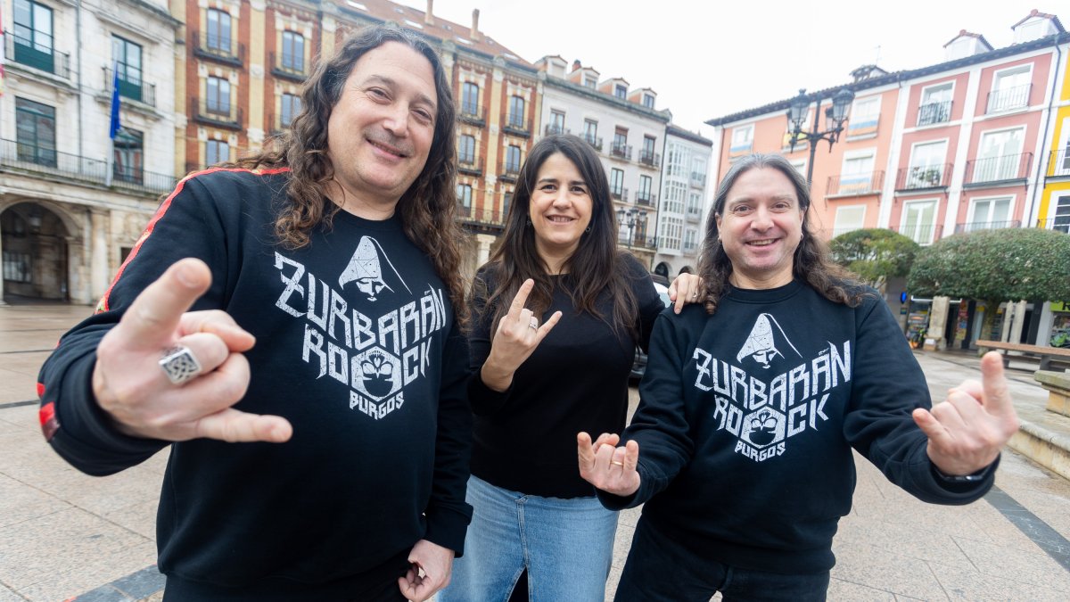 Israel Hernando, Laura Sagredo y Carlos Medrano, promotores del Zurbarán Rock.