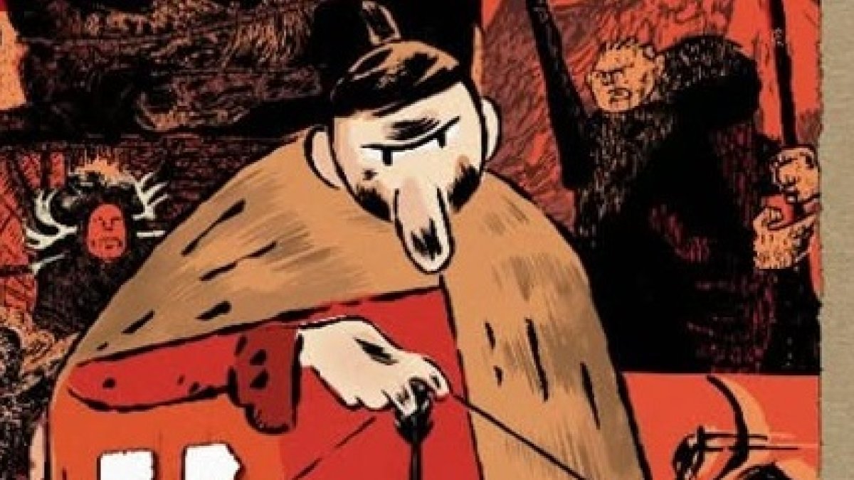 Dibujo de Ötzi, el 'hombre de hielo', en la portada del primer cómic sobre su historia.