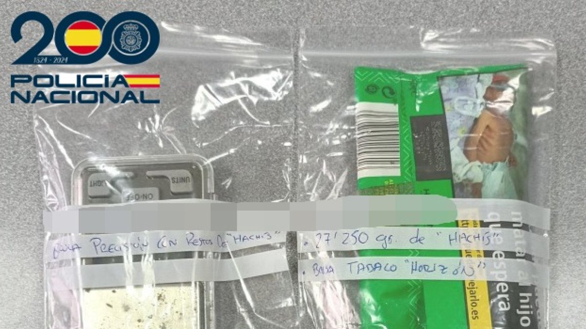 Material incautado al menor.