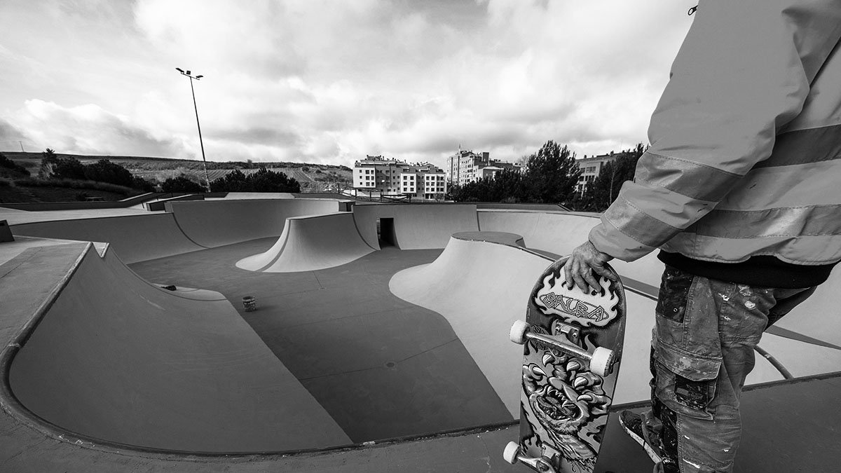Skatepark de San Isidro de Burgos, tras su reforma.