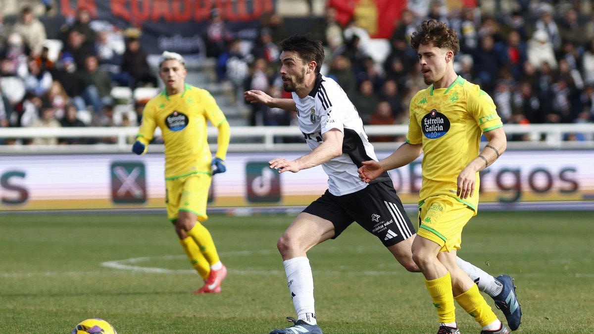 Imagen de Atienza durante el partido contra el Deportivo.