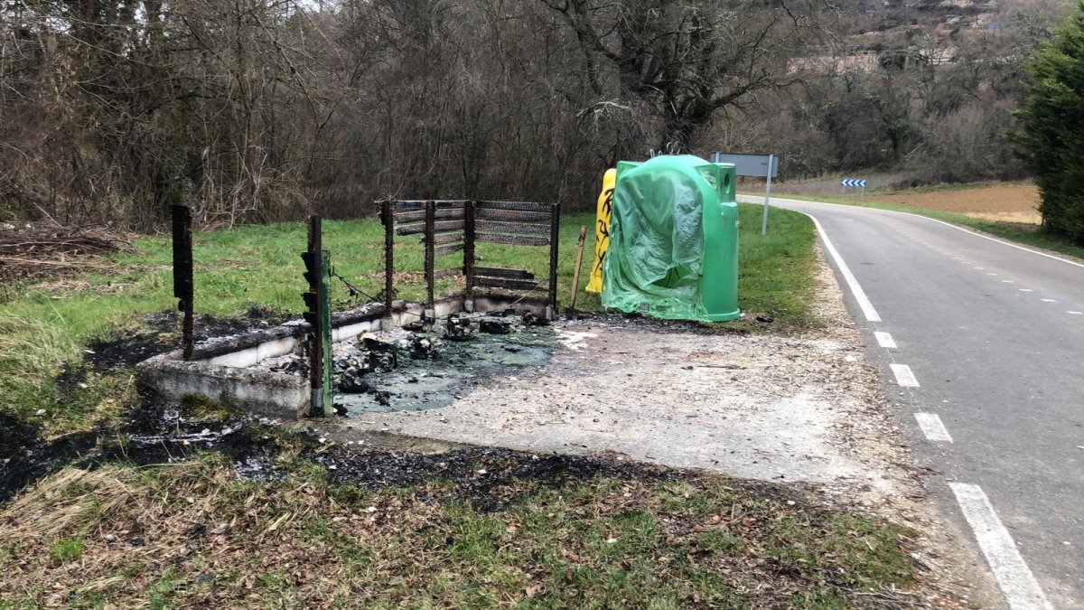 La Guardia Civil investiga varios incendios intencionados en el Valle de Manzanedo (Burgos).