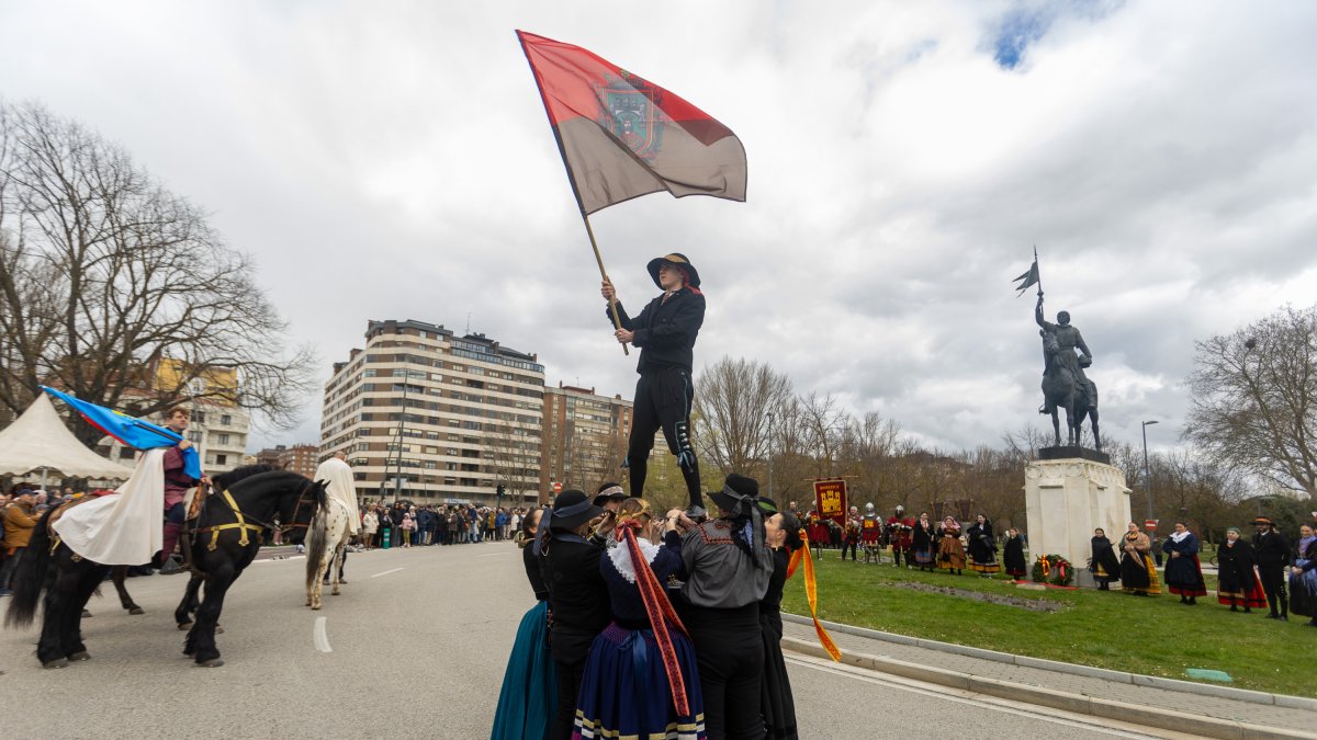 Instante del Homenaje a Diego Porcelos en Burgos.
