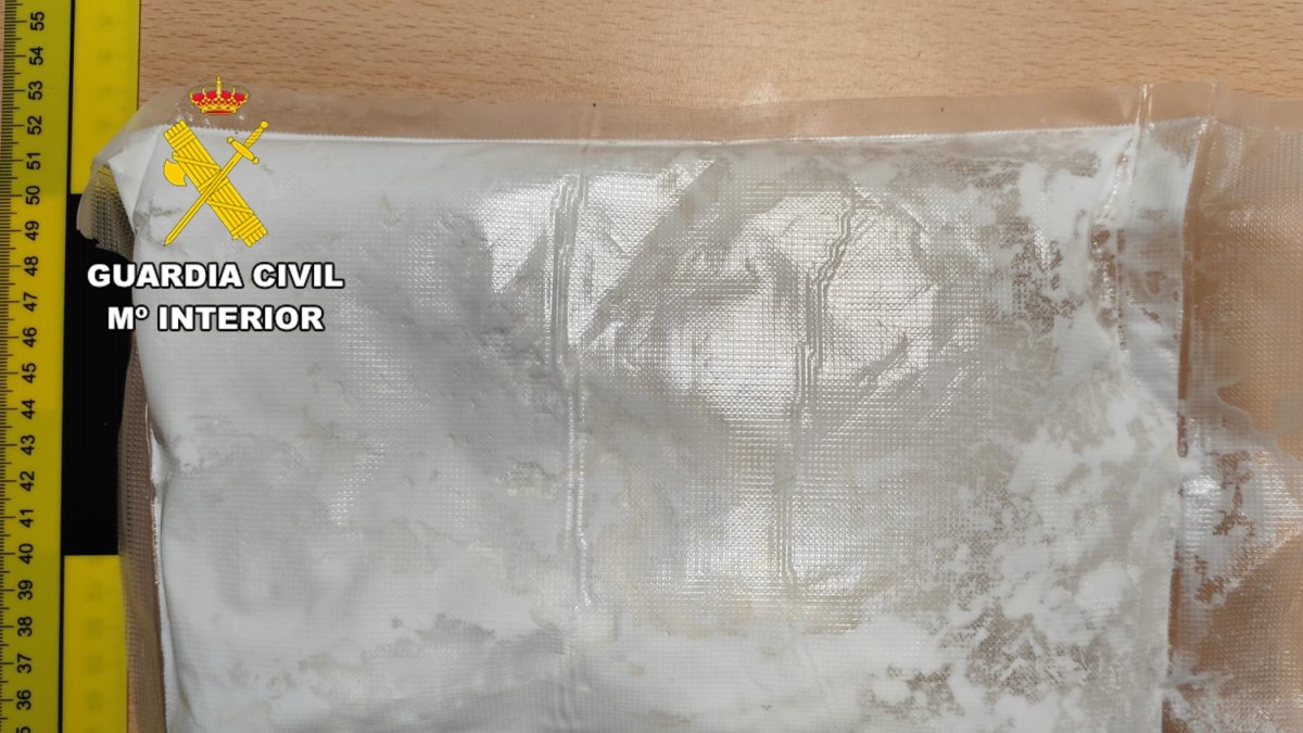 Imagen de la droga intervenida.