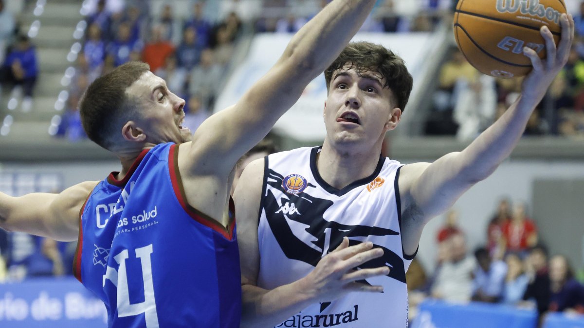 Joe Cremo y Jaume Rodríguez en el derbi del Coliseum.