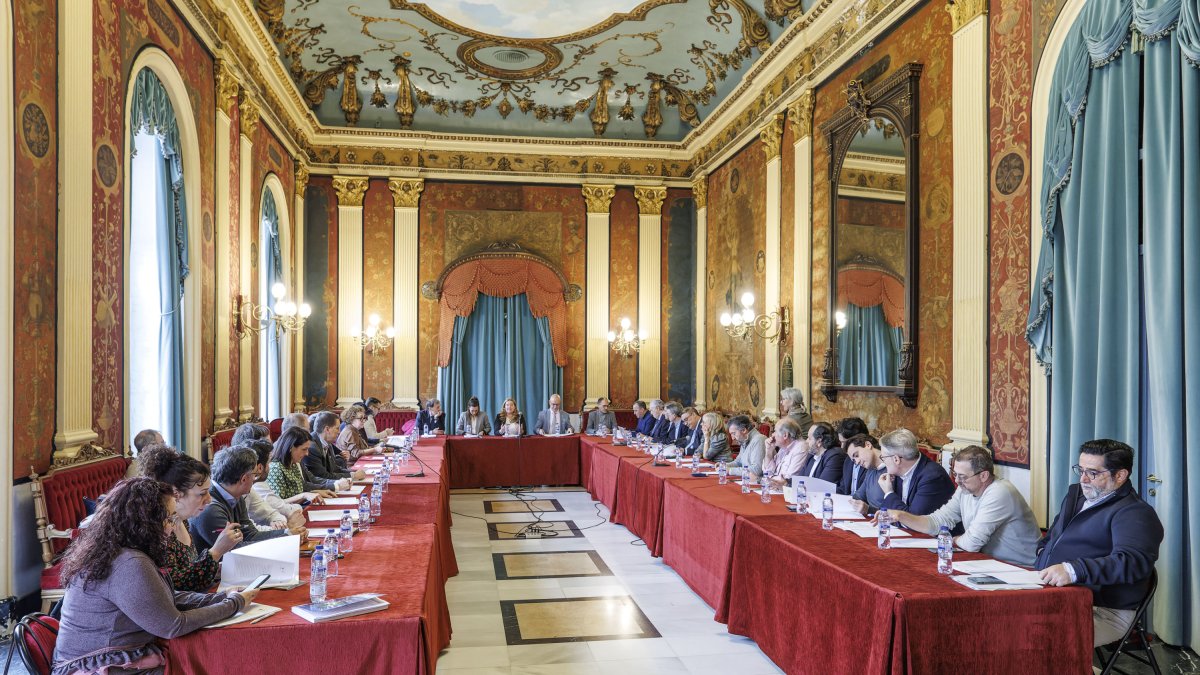 Reunión de la alcaldesa, Cristina Ayala, con las entidades que participan en el Plan de Talento de Burgos.
