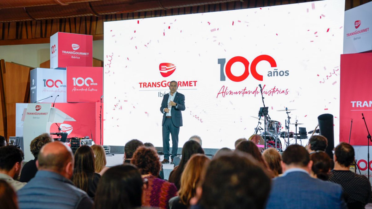 Lluís Labairu, director general de Transgourmet Ibérica, durante el acto de celebración del centenario.