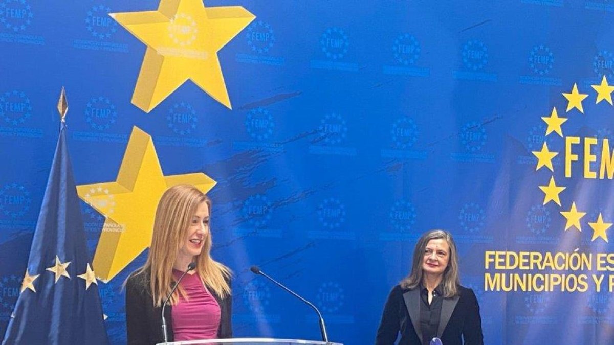 Aitana Hernando, durante su intervención.