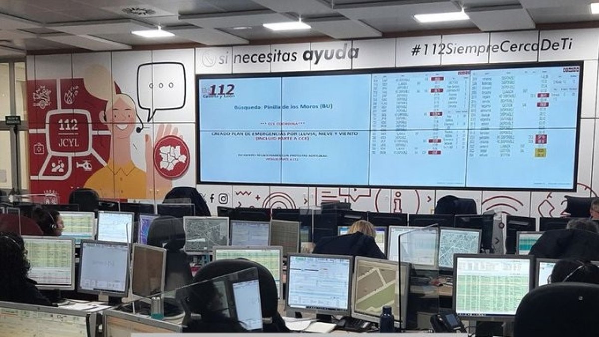 Gráfico elaborado por el 112 con datos de los dos accidentes registrados esta noche en la provincia de Burgos.