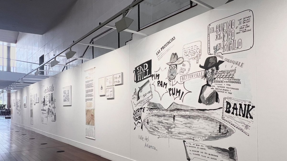 Exposición 'Un viaje de película por Castilla y León' en el Centro Cultural Miguel Delibes.