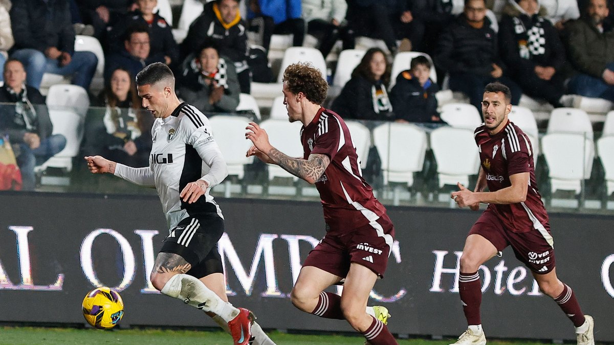 Edu Espiau, durante el partido contra el Albacete.