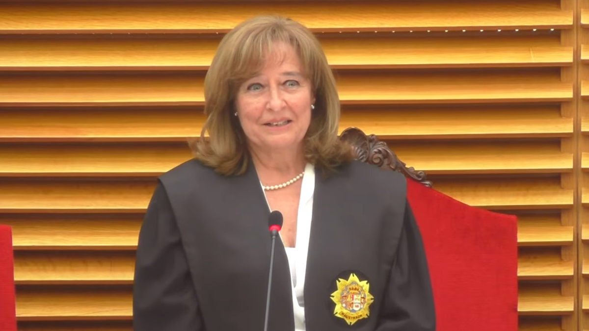 Ana del Ser, durante su toma de posesión como presidenta del TSJCyL.