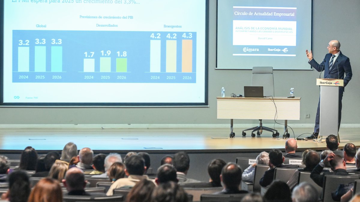 David Cano durante su charla en el ‘Círculo de Actualidad Empresarial’.