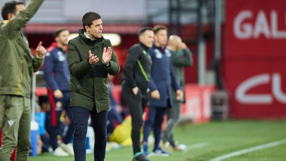 Alessio Lisci, durante el partido contra el Deportivo.
