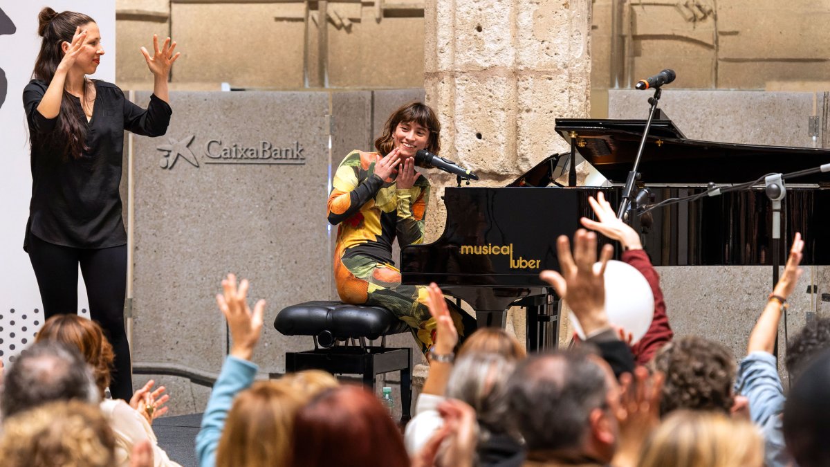 Idoia Asurmendi, ayer, en la Casa del Cordón.