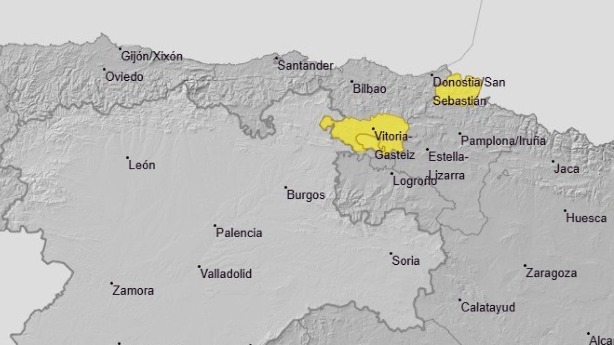 El Condado de Treviño (Burgos) estará este miércoles en aviso por rachas de hasta 70 km/h.