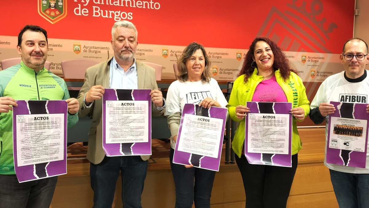 Instante de la presentación de las actividades organizadas por Afibur.