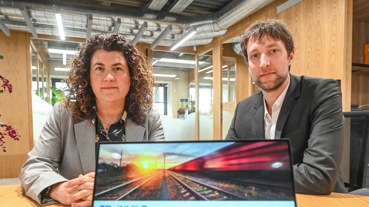 Tamara López y su socio Henk Preben Wilke.
