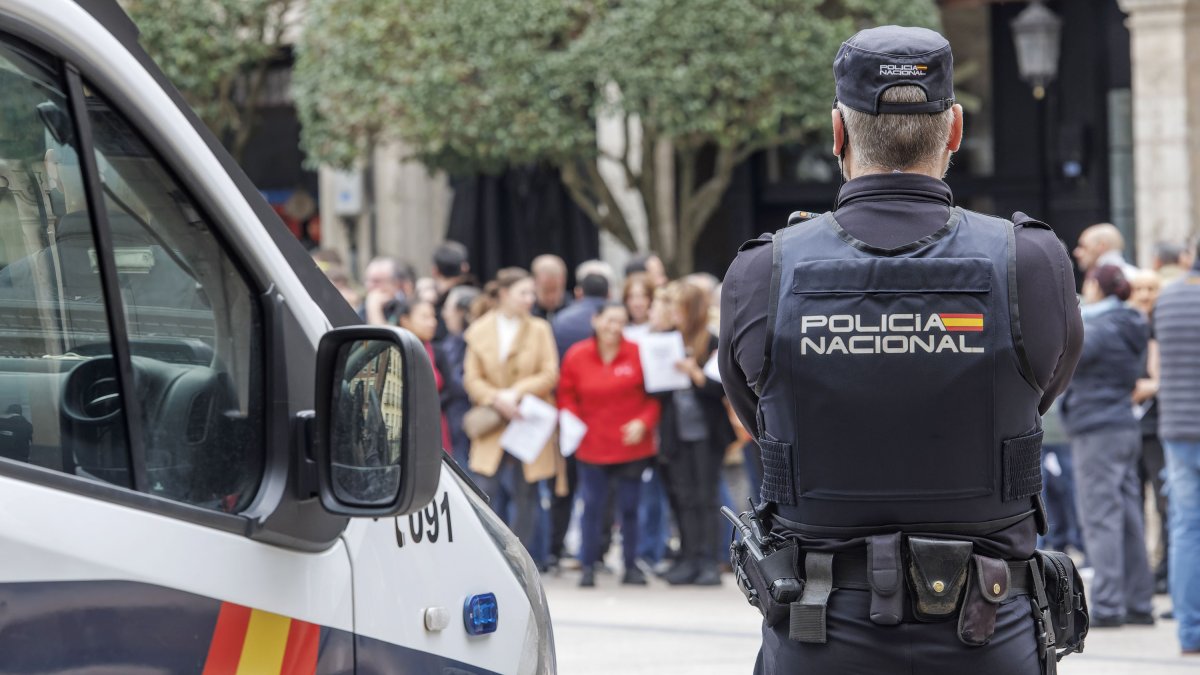 Imagen de un agente de la Policía Nacional.