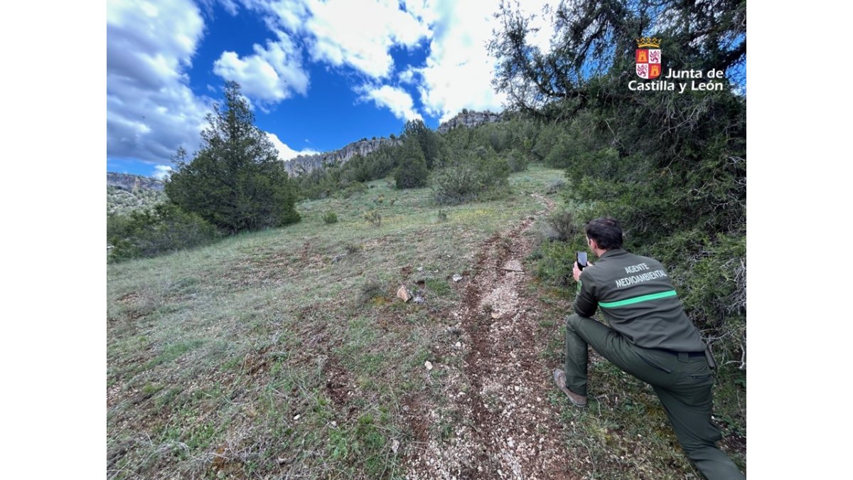 Roderas provocadas por el paso de las motos.
