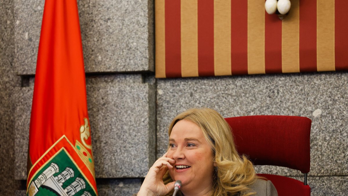 Ayala durante el Pleno municipal de abril.