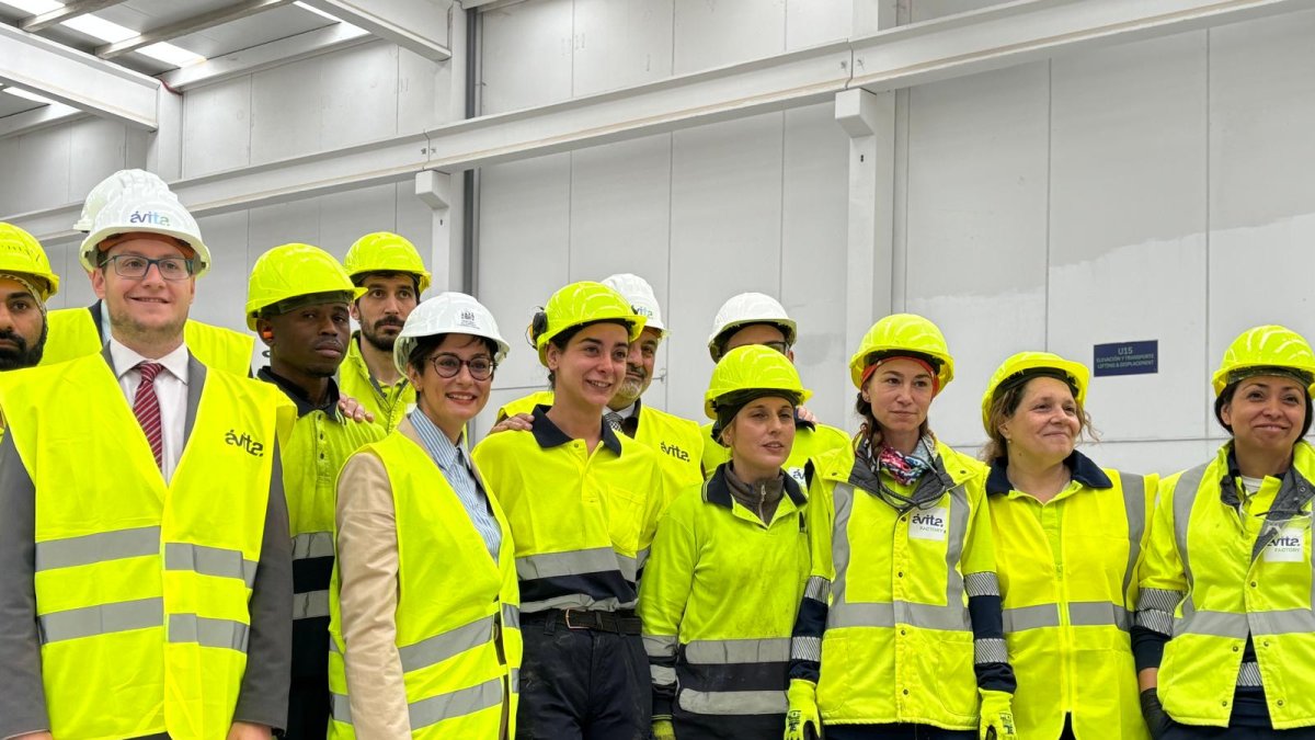 La ministra en su visita Ávita