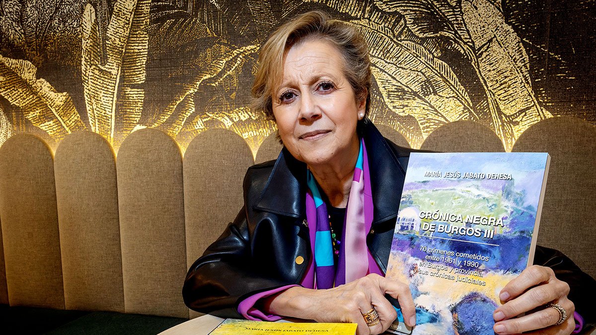 María Jesús Jabato, con la trilogía de ‘Crónica negra de Burgos’ que acaba de completar.