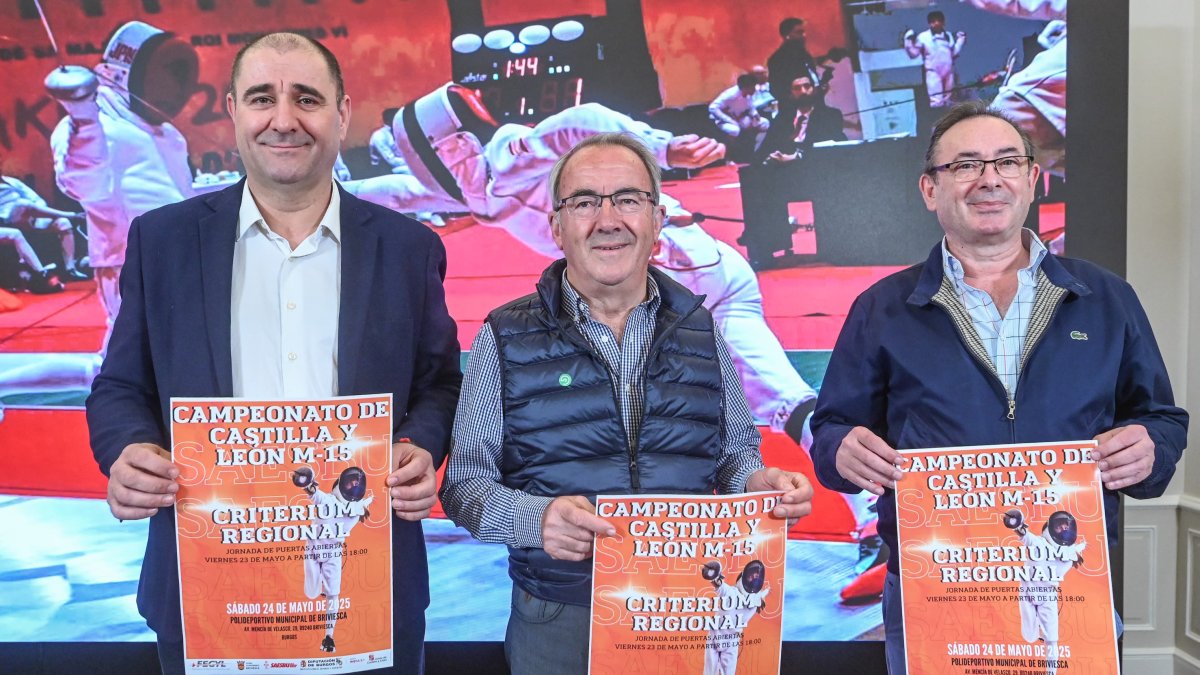 Presentación del Campeonato de Castilla y León de esgrima sub-15