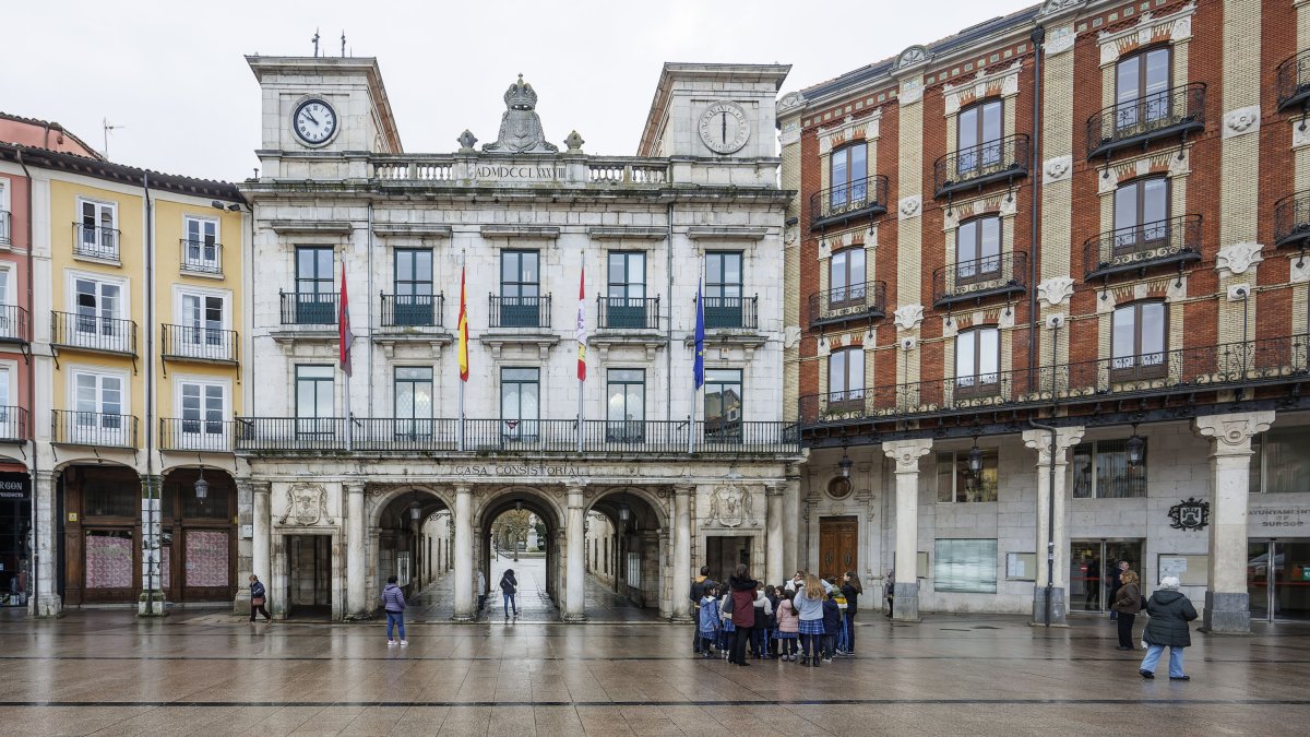 Edificio del Ayuntamiento de Burgos, en el número 1 de la plaza Mayor.