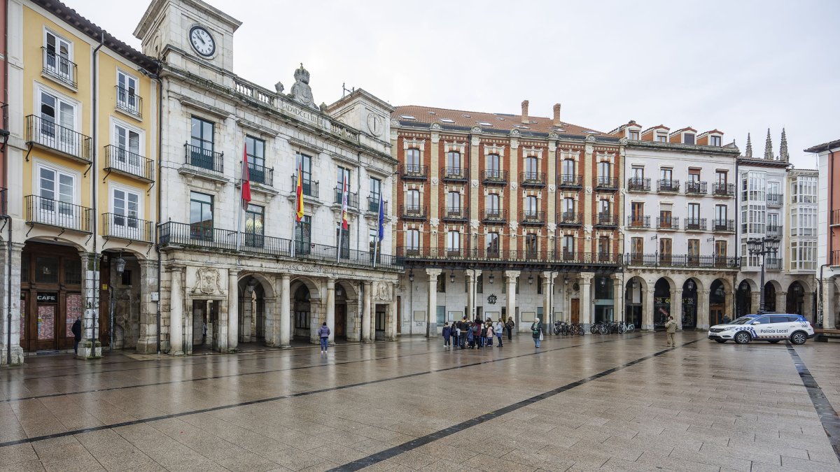 Edificio del Ayuntamiento de Burgos, en el número 1 de la plaza Mayor.