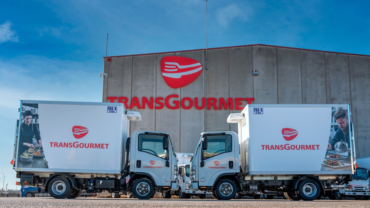 Imagen de vehículos de Transgourmet Ibérica.