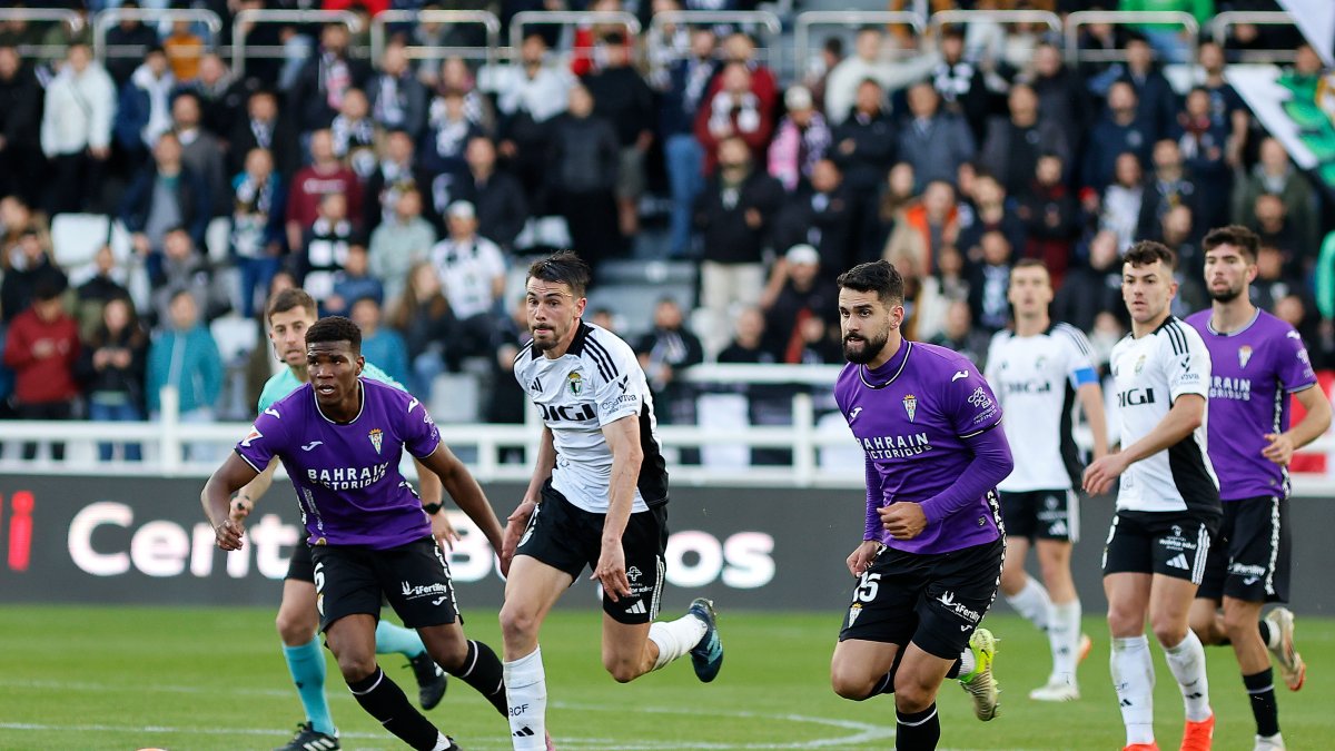 Imagen de Atienza durante el partido contra el Córdoba.