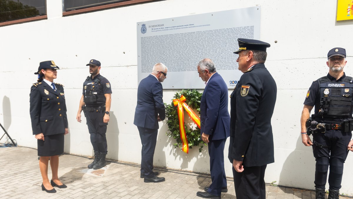 Celebración del Día de las Víctimas del Terrorismo de la Policía Nacional en Burgos.